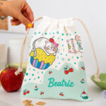Miniatura de Saco de Lanche Infantil Gatinhos Personalizado