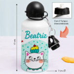 Miniatura de Garrafa Infantil Gatinhos Personalizada