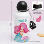 Miniatura de Garrafa Infantil Sereia Personalizada