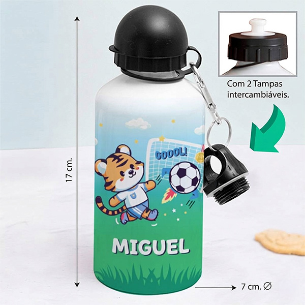 Garrafa Infantil Futebol personalizada