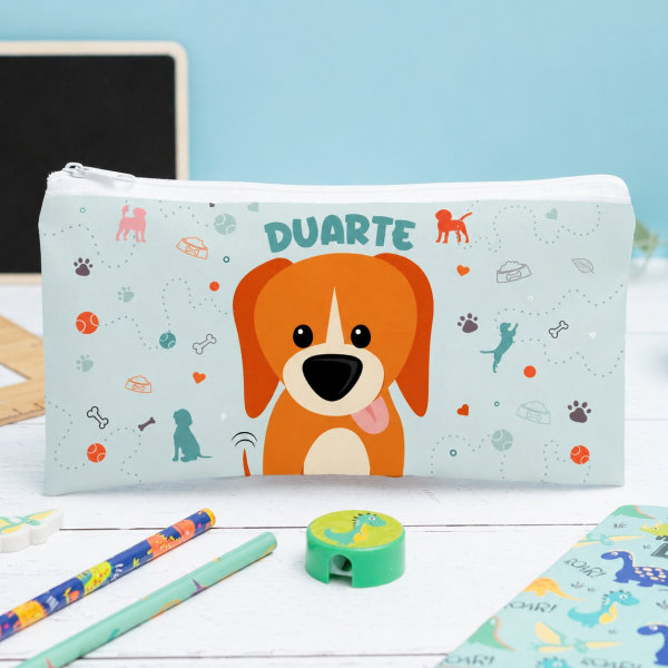 Estojo Infantil Animais Coloridos Personalizado