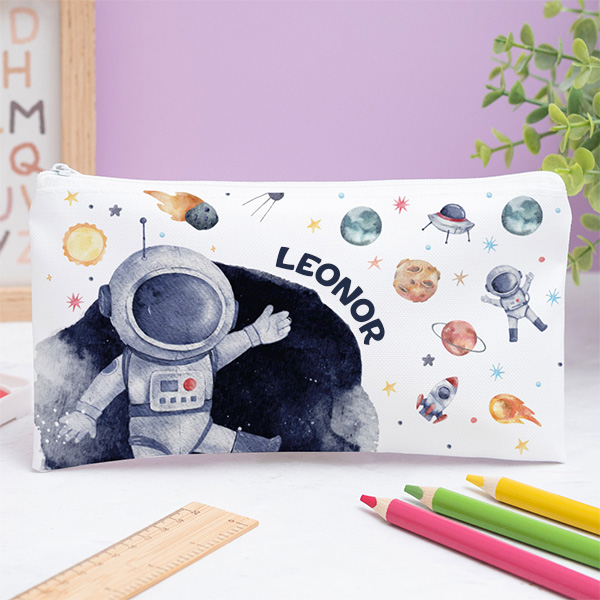 Estojo Infantil Astronauta no Espaço Personalizado