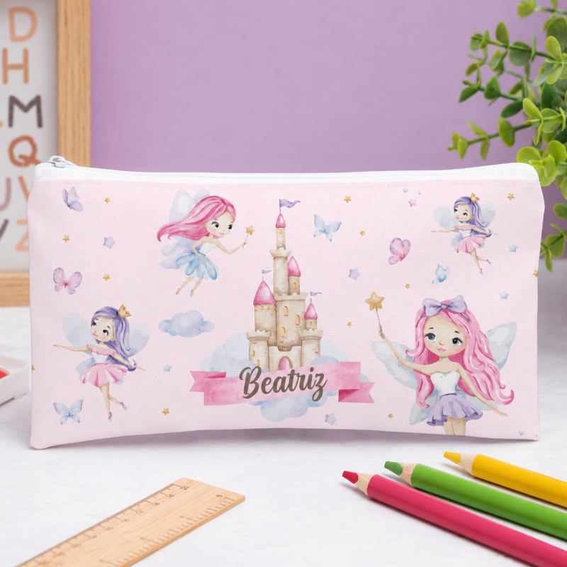 Estojo Infantil Fadas Personalizado