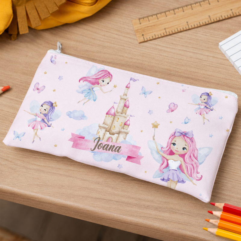 Estojo Infantil Fadas Personalizado