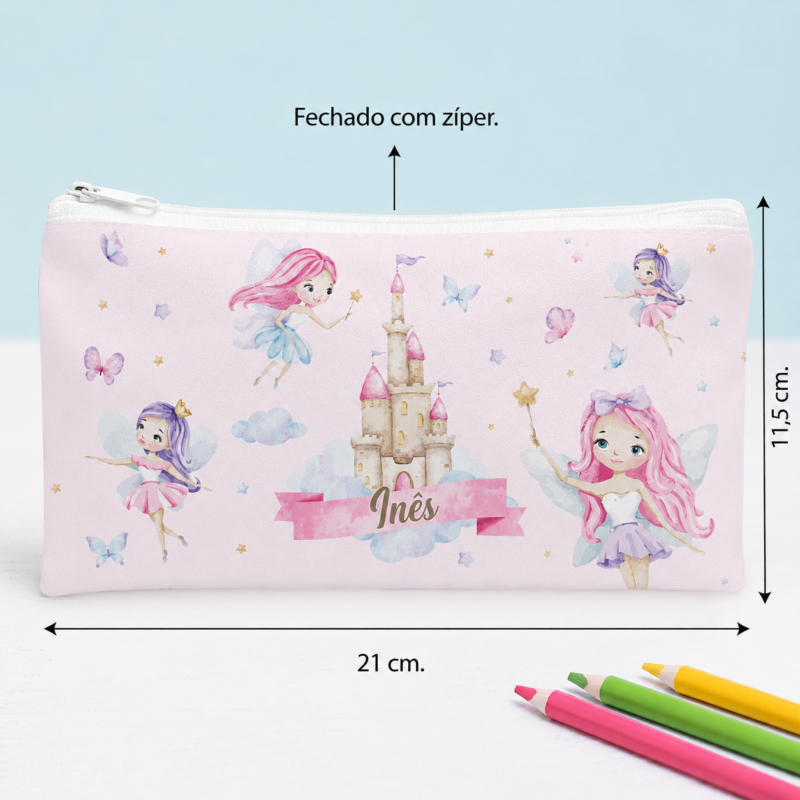 Estojo Infantil Fadas Personalizado