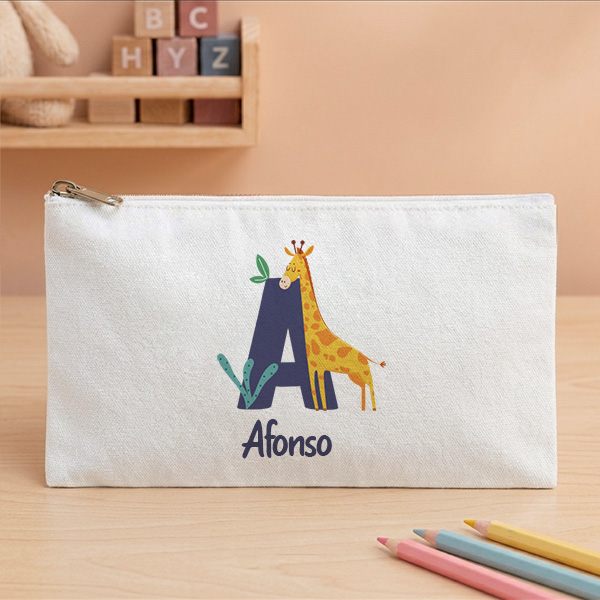 Estojo Infantil com Inicial Personalizada