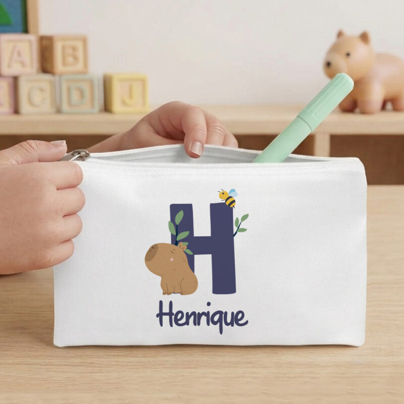 Estojo Infantil com Inicial Personalizada