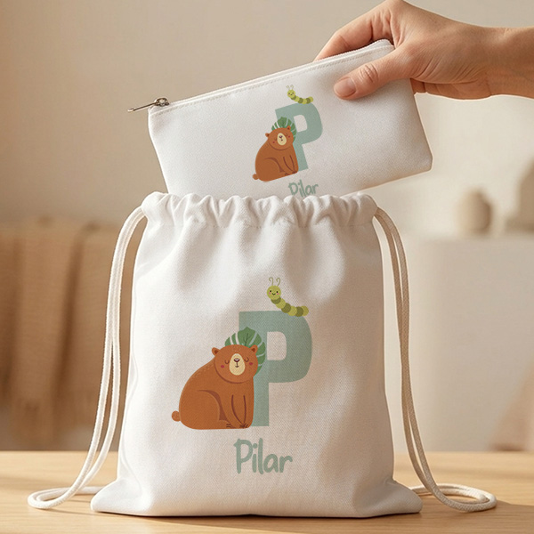 Estojo Infantil com Inicial Personalizada