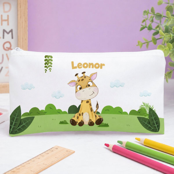 Estojo Infantil Animais da Selva Personalizado