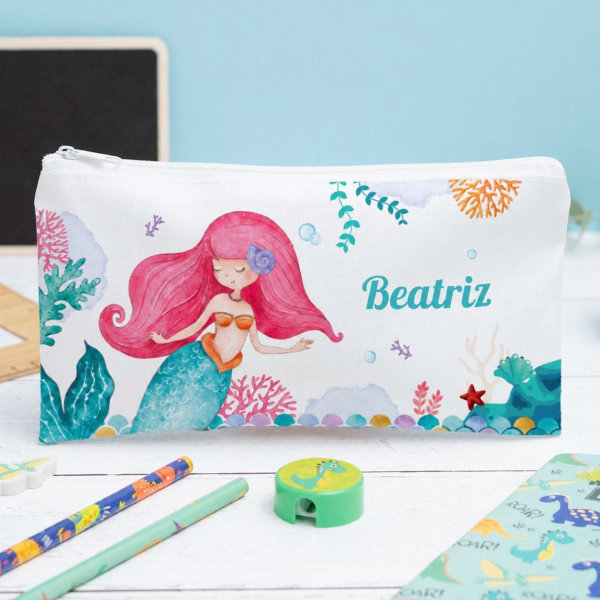 Estojo Infantil Sereia Personalizado