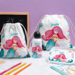 Miniatura de Estojo Infantil Sereia Personalizado