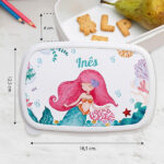 Miniatura de Lancheira Infantil Sereia Personalizada