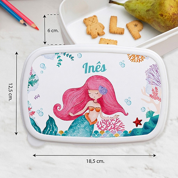 Lancheira Infantil Sereia Personalizada