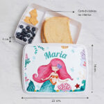 Miniatura de Lancheira Infantil Sereia Personalizada