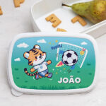 Lancheira Infantil Futebol personalizada Miniatura de Lancheira Infantil Futebol personalizada