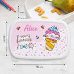 Miniatura de Lancheira Infantil Gatinhos Personalizada