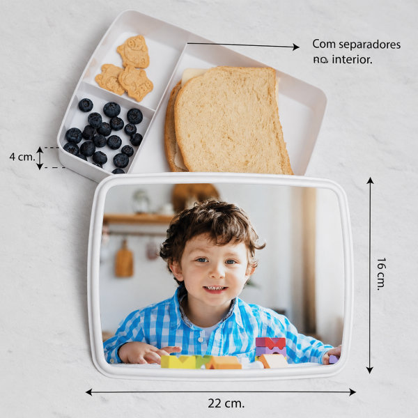 Lancheira Infantil com Foto Personalizada