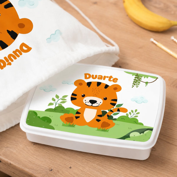 Lancheira Infantil Animais da Selva personalizada