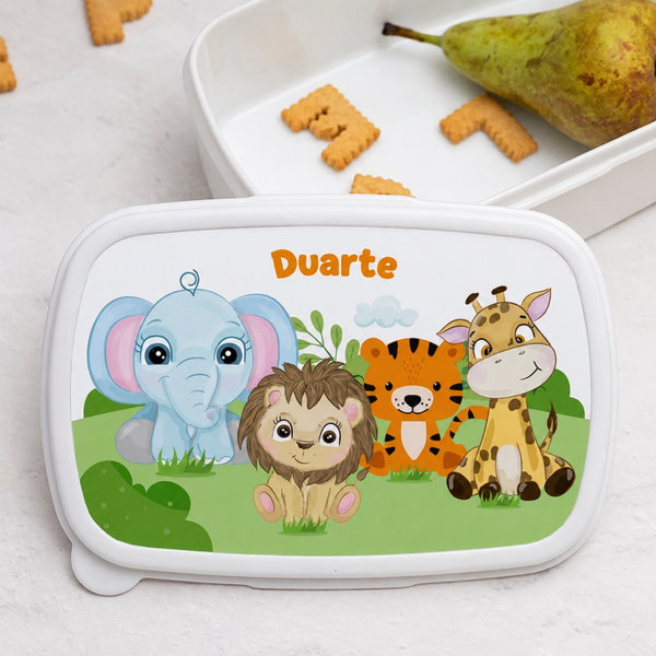 Pack Escolar Infantil Animais da Selva Personalizado