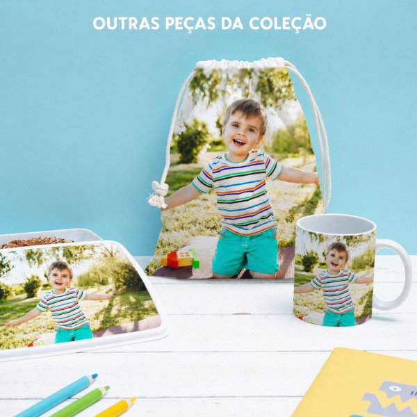 Caneca Infantil Inquebrável com Foto Personalizada