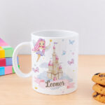 Miniatura de Caneca Infantil Inquebrável Fadas com Nome Personalizada