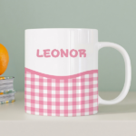 Miniatura de Caneca Infantil Inquebrável Xadrez com Nome Personalizada
