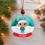 Miniatura de Pack de Enfeites para Árvore de Natal Funkos com Nomes personalizados
