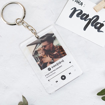 Llavero Spotify Dia del padre regalo original personalizado