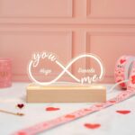 Miniatura de Lámpara Infinito con Nombres personalizada