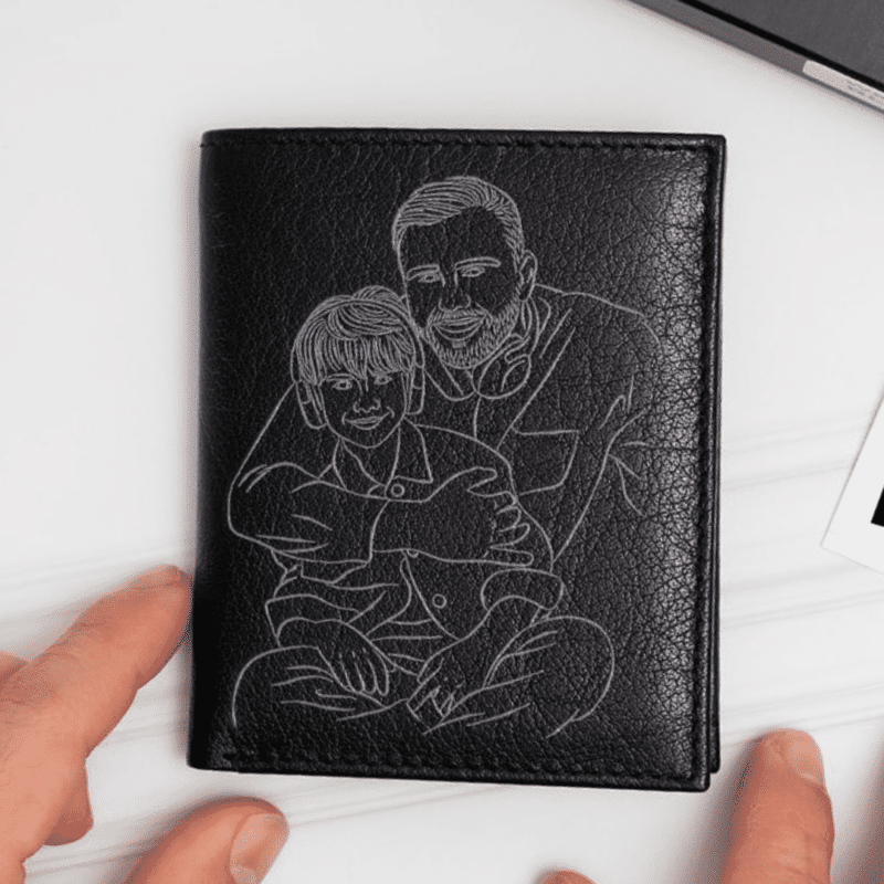 Cartera con Ilustración o Nombre para Hombre personalizada