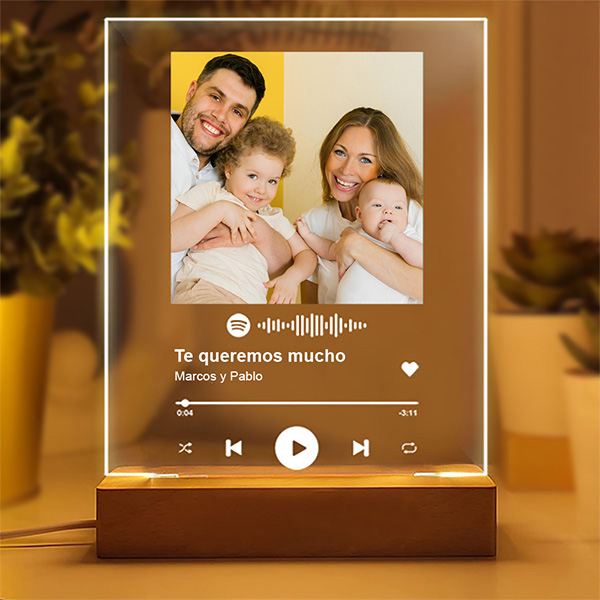 Lámpara Spotify personalizada