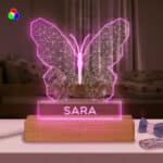 Miniatura de Lámpara Mariposa con Nombre personalizada