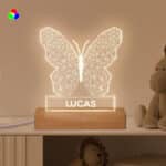 Miniatura de Lámpara Mariposa con Nombre personalizada