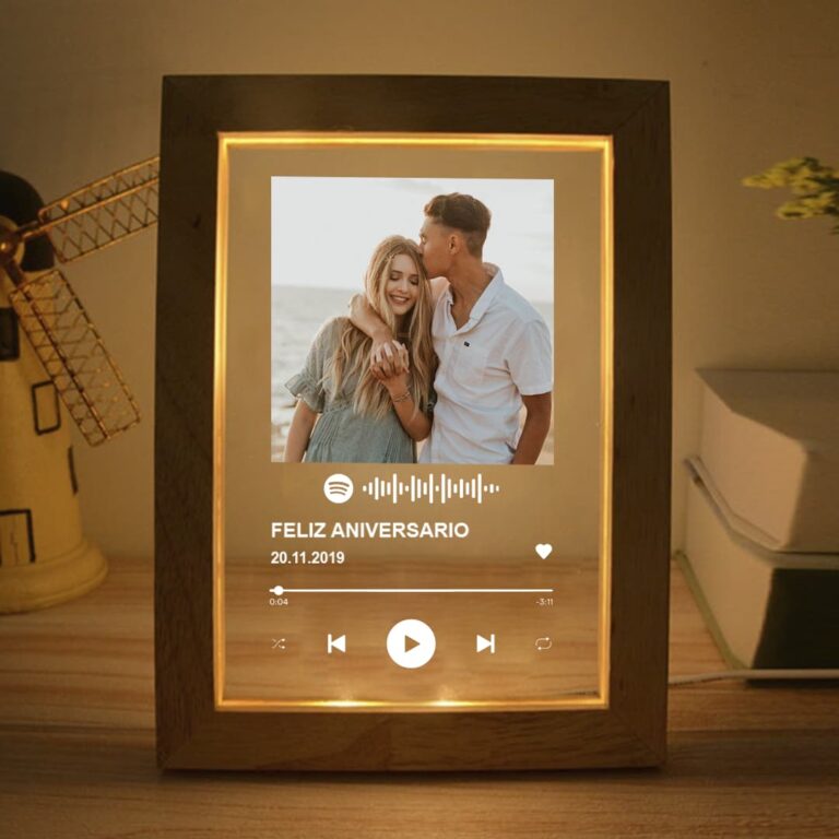 Lámparas Spotify personalizadas transparentes