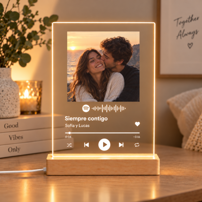 Lámpara Spotify personalizada