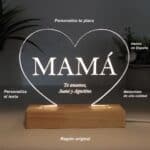 Miniatura de Lámpara Mamá con forma de corazón personalizada