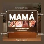 Miniatura de Lámpara Mamá con 4 fotos personalizada