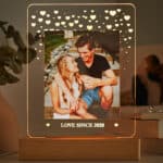 Miniatura de Lámpara Corazoncitos con Foto y Texto personalizada