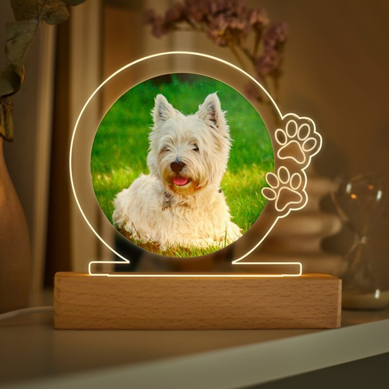 Lámpara Perro con Foto personalizada