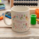 Miniatura de Taza Infantil Irrompible Sirenitas y Mar con Nombre personalizada