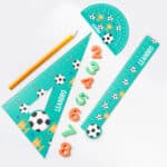 Miniatura de Reglas Escolares Infantiles Fútbol personalizadas