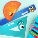 Miniatura de Reglas Escolares Infantiles Monstruos personalizadas