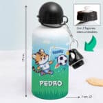 Miniatura de Botella Infantil Fútbol personalizada