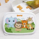 Miniatura de Fiambrera Infantil Animales Selva personalizada