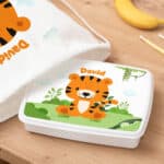 Miniatura de Fiambrera Infantil Animales Selva personalizada