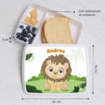 Miniatura de Fiambrera Infantil Animales Selva personalizada