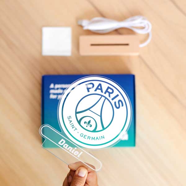 Lámpara Escudo PSG personalizada (Francia)