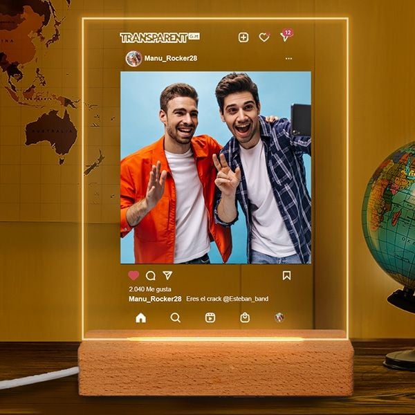 Lámpara Instagram con Foto personalizada