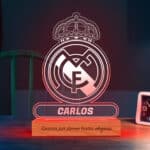 Miniatura de Lámpara Escudo Real Madrid personalizada