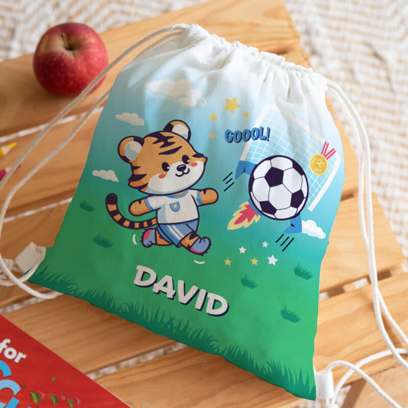 Mochila Saco Infantil Fútbol personalizada